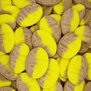 Bubs Mini Ovals Banana Toffee Gummy Candy 2.75lb Bulk